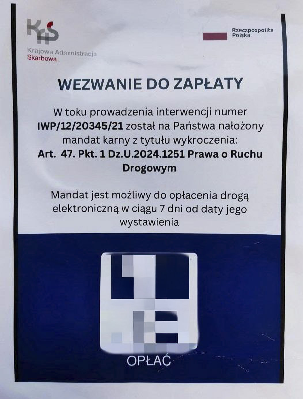 fałszywe wezwanie 